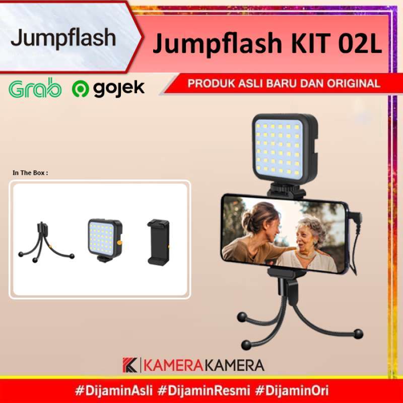 Jual KameraKamera Jumpflash Vlogging Kit02L with LED for Broadcast