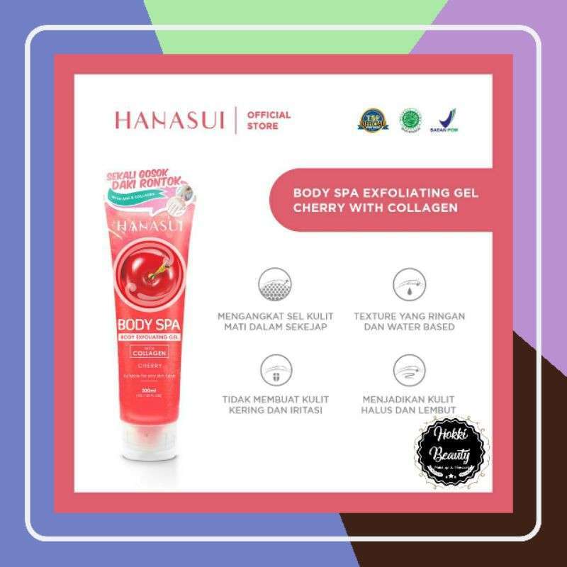 Jual Hanasui Body Spa Exfoliating Gel With Collagen Cherry di Seller