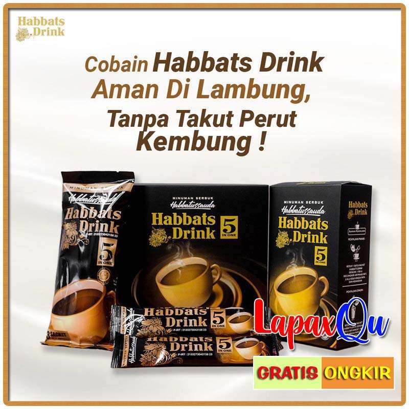 Jual Habbats Drink 30 Sachet Kopi Habbatussauda Aman di Lambung Kopi