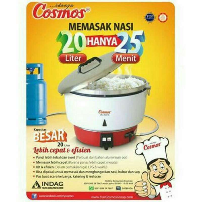 Jual Limited Promo Rice Cooker Gas Super Jumbo Cosmos Kapasitas 20 Liter Crj3020 di Seller