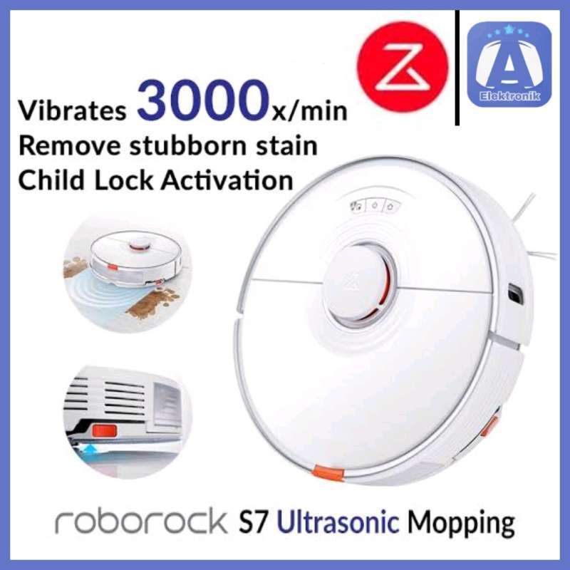 Jual Roborock S7 Robot Vacuum Cleaner 2500pa Sonic Mopping di Seller