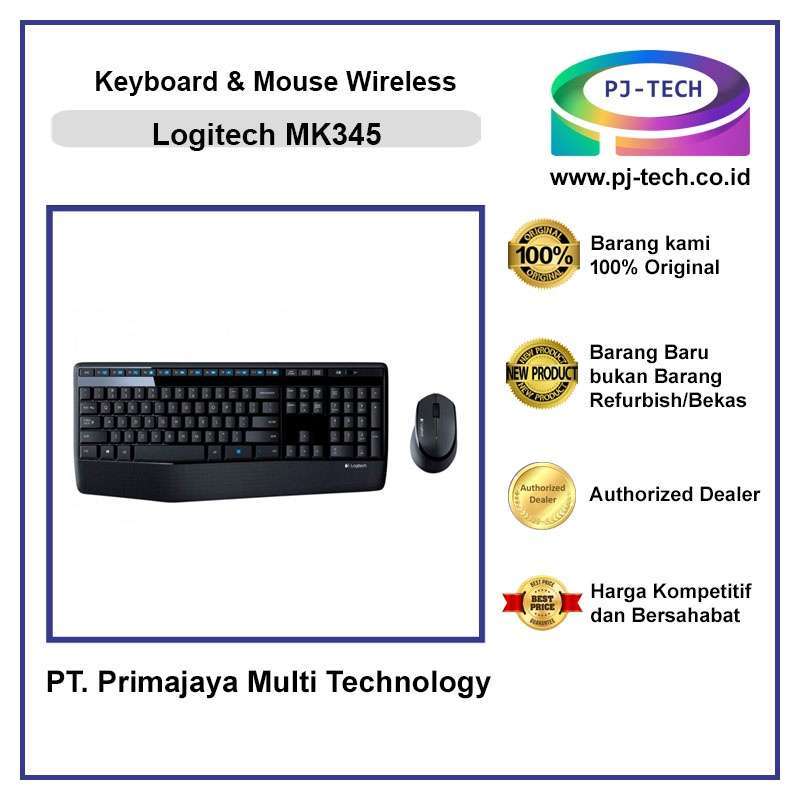 Jual Keyboard & Mouse Wireless Logitech MK345 di Seller PT. Primajaya ...