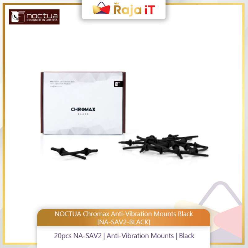 Jual Noctua Chromax Antivibration Mounts Black [nasav2black] Di
