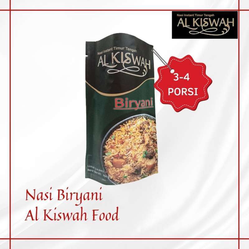 Jual AL KISWAH FOOD NASI INSTAN PAKET BERAS BASMATI BUMBU BIRYANI 34 PORSI di Seller Al