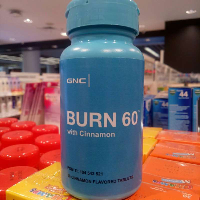 Promo GNC BURN 60 WITH CINNAMON TUBUH RAMPING LANGSING METABOLISME