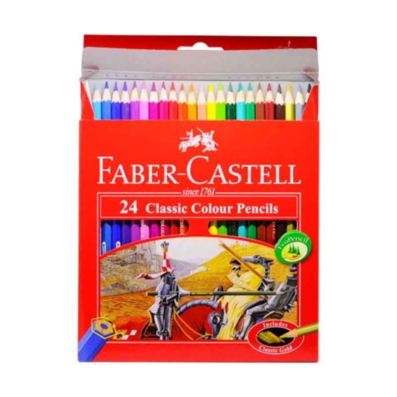 Jual Pensil Warna Panjang Faber Castell [24 Colour] / Alat