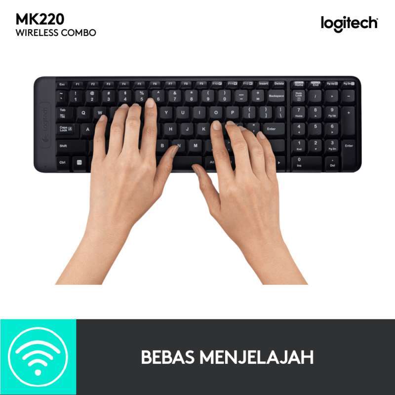 Promo Logitech Mk220 Wireless Keyboard & Mouse Combo Diskon 31% Di ...