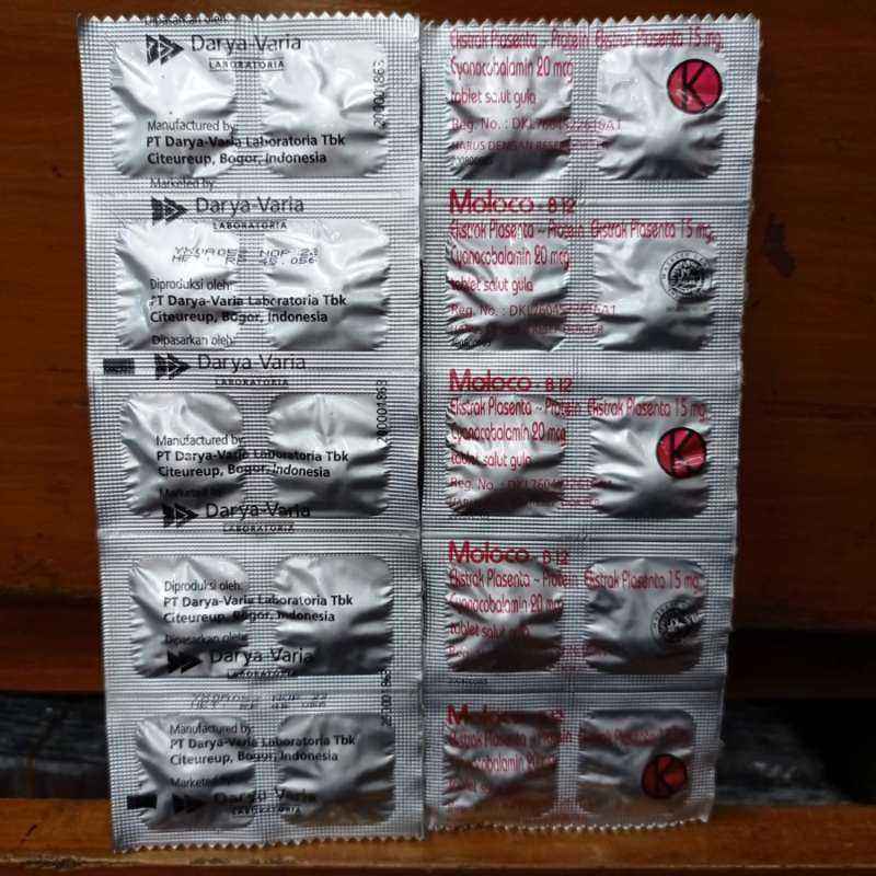 Jual Moloco Plus B12 Tablet Obat Kesehatan [10 Tablet-strip] Di Seller