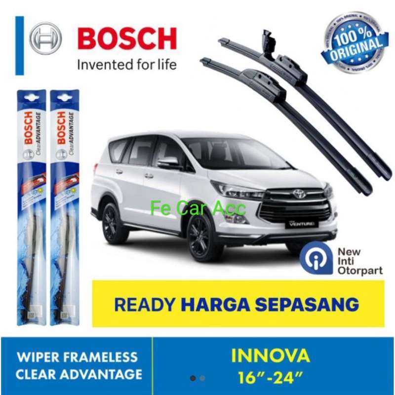 Promo WIPER TOYOTA INNOVA/ WIPER BOSCH INNOVA CLEAR ADVANTAGE SATU SET
