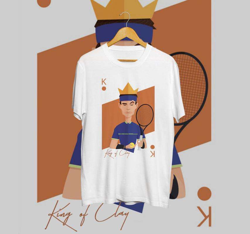 Jual Sporteef Kaos Tennis King Of Clay Card White ( Tshirt Baju Tenis