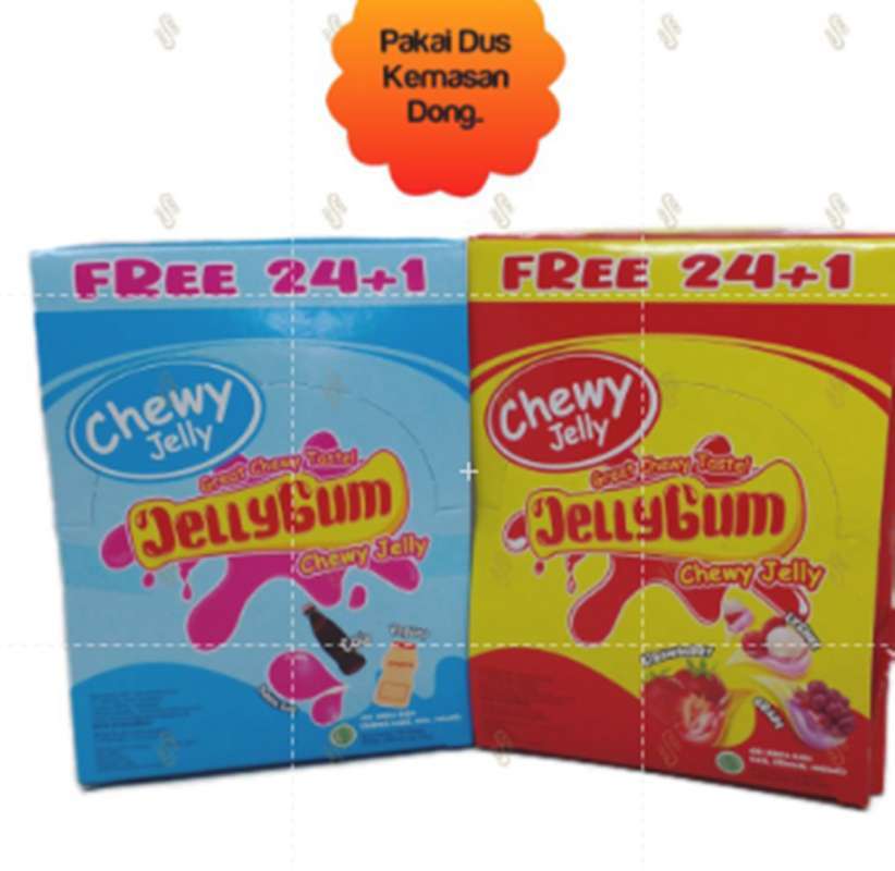 Jual Donald Jelly Gum Chewy Jelly 25gr Pak isi 24pcs Red di Seller