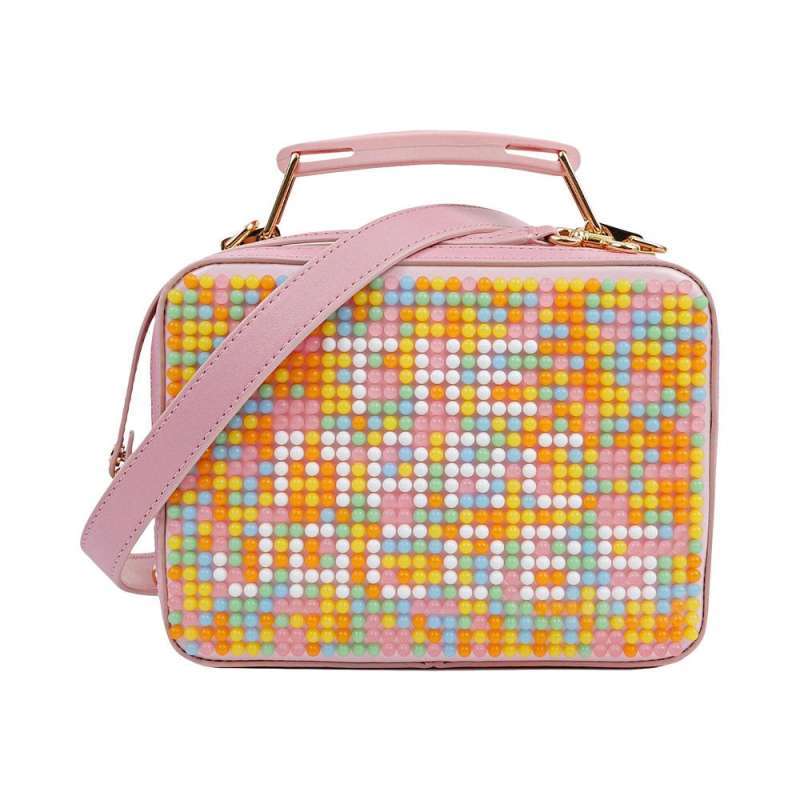 Jual Marc Jacobs The Jelly Bean Box Beaded Crossbody Bag Pink di Seller