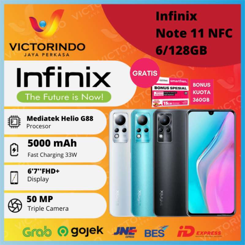 Jual Infinix Note 11 Nfc [ X663b ] Smartphone ( RAM 6gb / Rom 128gb ...