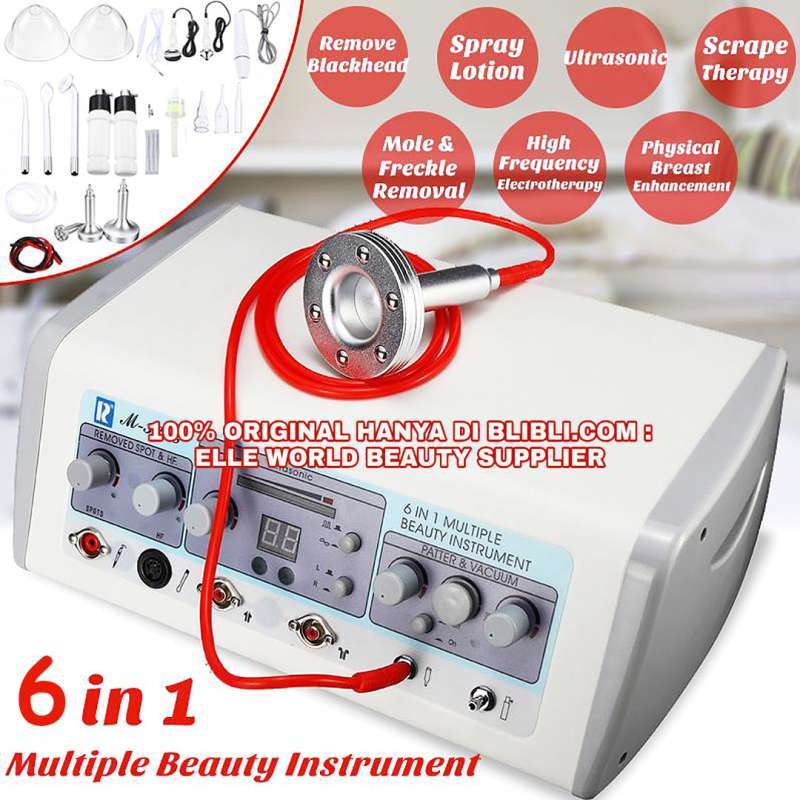 Promo 6 In 1 Ultrasonic High Frequency Galvanic Facial Spot Remover