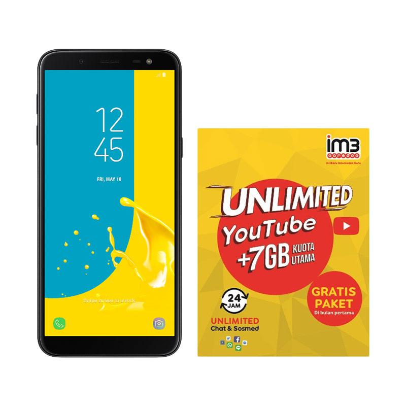 Jual Samsung Galaxy J6 Smartphone - Black [32GB/ 3GB] IM3