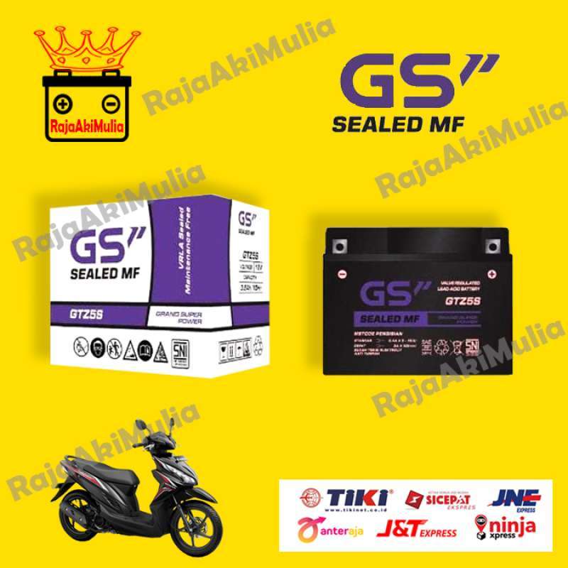 Jual AKI MOTOR SUPRA X 125 BARU+SUPRA X-F1 GTZ5S GS P AKI KERING MF di