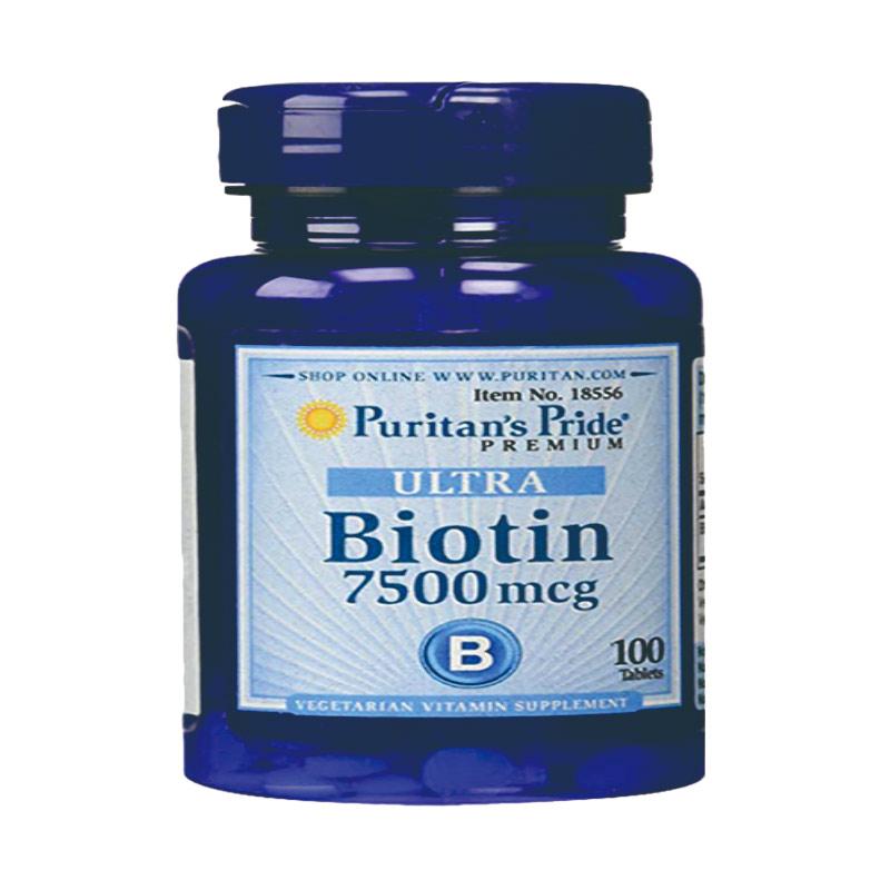 Jual Biotin  Vitamin  Penumbuh Rambut  7500 mcg 100 Tablet 