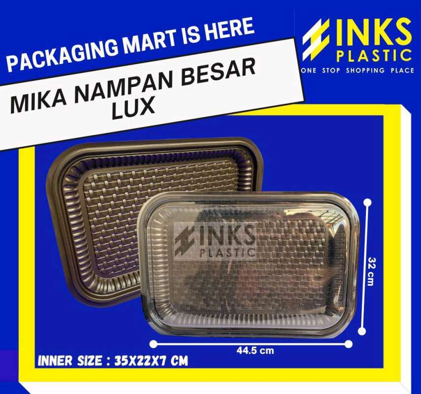 Jual MIKA NAMPAN BESAR LUX (10PCS) di Seller inksplasticpackaging ...