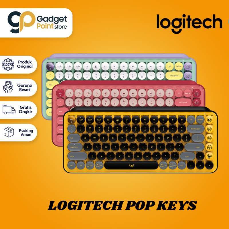Logitech POP Keys - Bunte Mechanische Tastatur Mit Emoji-Tasten