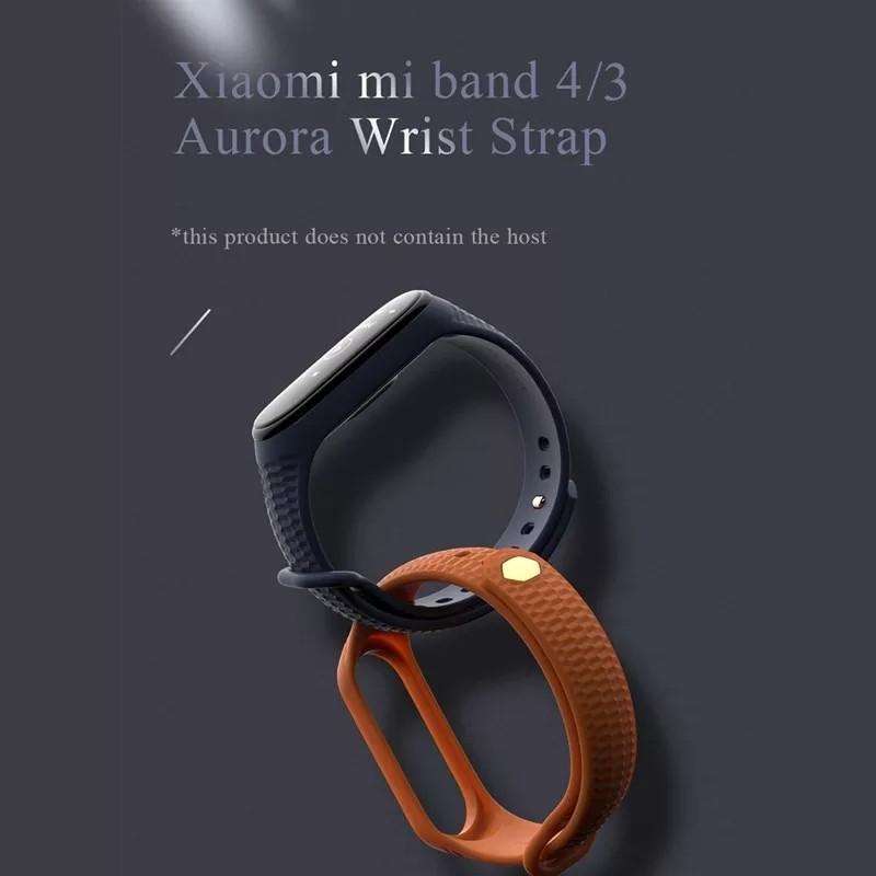 Jual STRAP TALI JAM SILICONE RUBBER XIAOMI MI BAND MIBAND 3 4