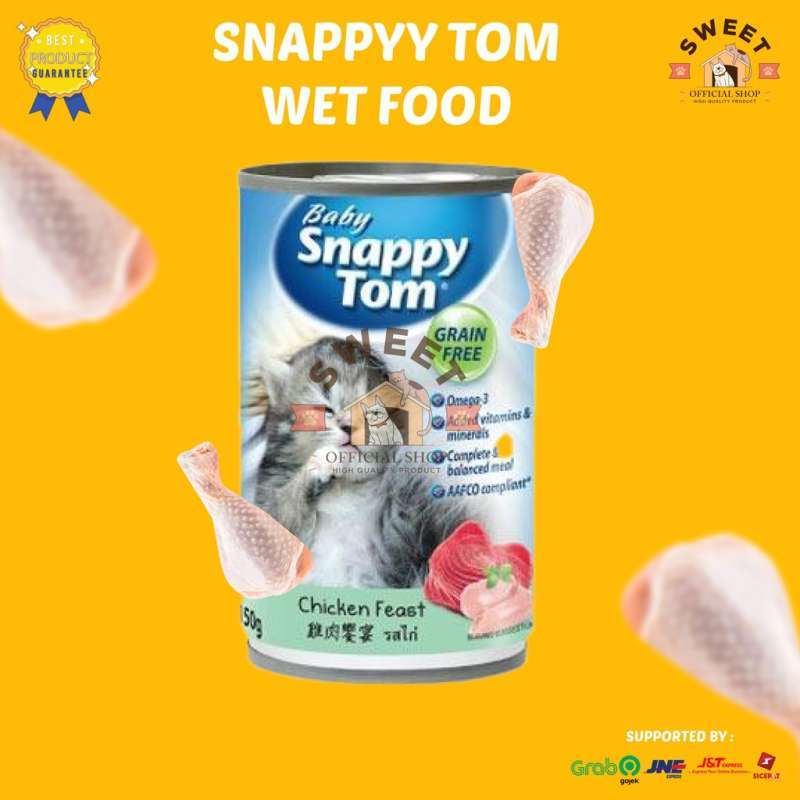 Jual BABY SNAPPY TOM CAT WET FOOD 150 GR MAKANAN KUCING KITTEN BASAH