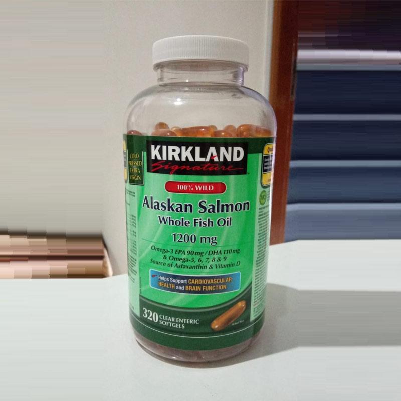 Jual Kirkland Signature Alaskan Salmon Fish Oil 1200mg Suplemen