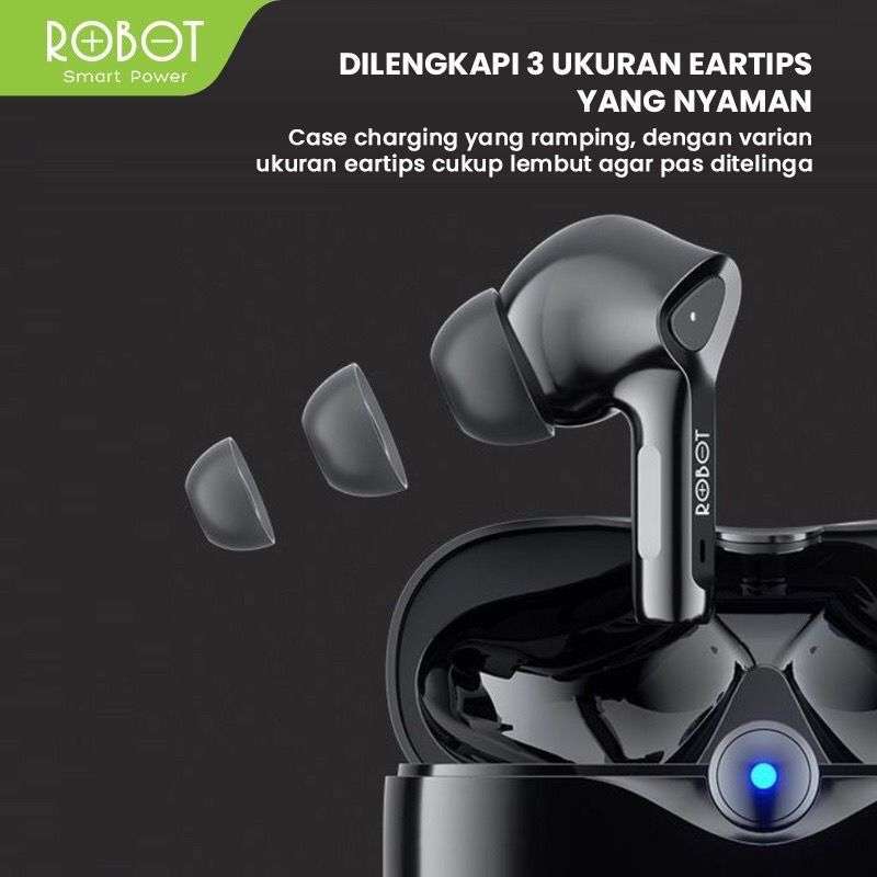 Promo Robot T30 Headset Bluetooth Airbuds Tws Wireless Diskon 10 Di