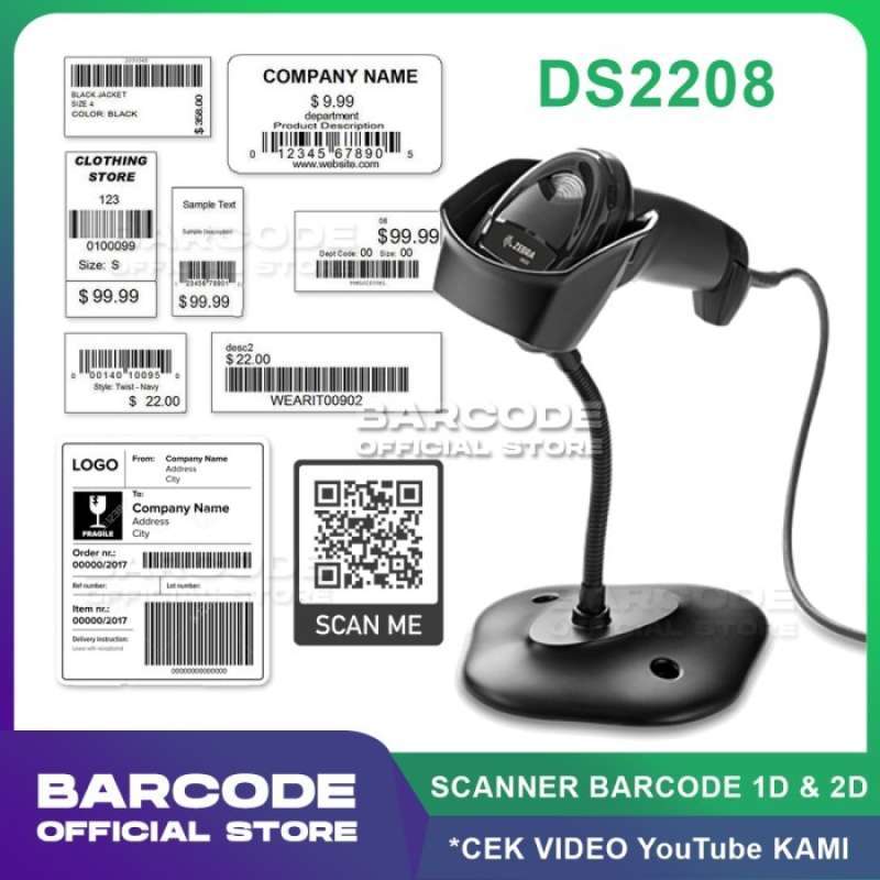 Promo ZEBRA DS2208 / DS22 USB SCANNER BARCODE 2D Diskon 4% di Seller ...