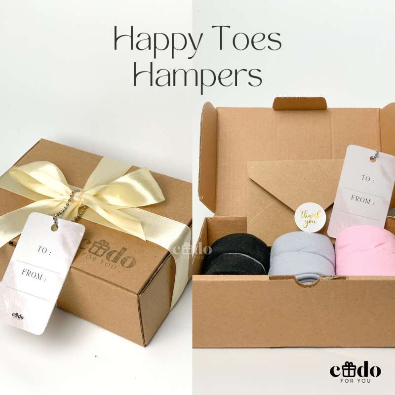 Jual Happy Toes Hampers - Paket Kaos Kaki Hadiah Kado Ulang Tahun