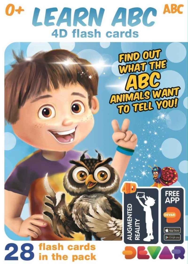 Promo DEVAR 4D Augmented Reality Flash Card Learns ABC Diskon 9 di