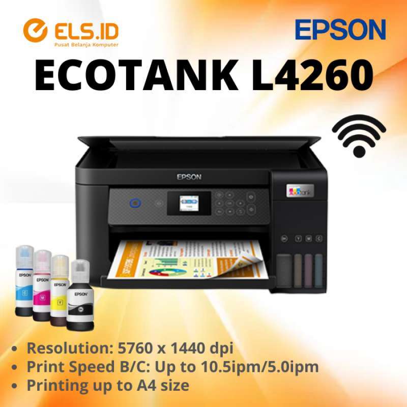 Promo Printer Wireless Epson L4260 Print Scan Copy Duplex (Fast