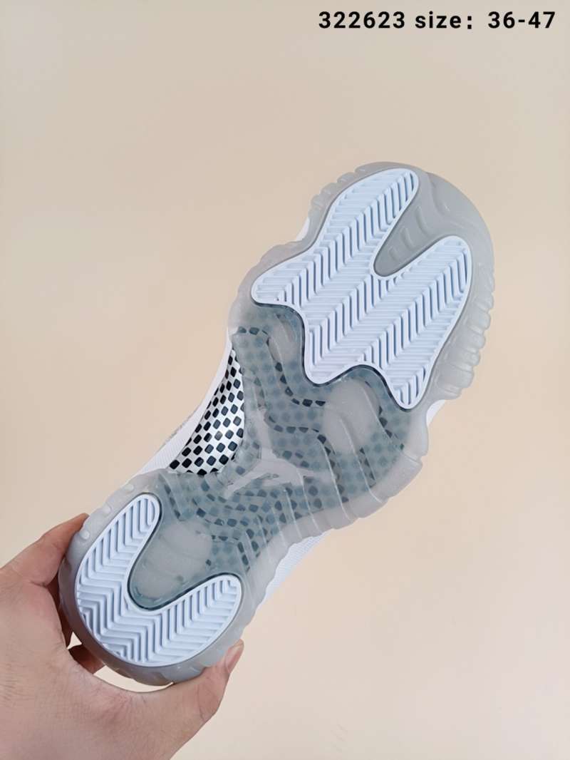 aj11 metallic silver