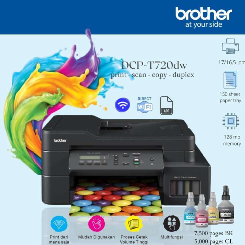 Promo Printer Brother Dcpt720dw Adf Diskon 7 Di Seller