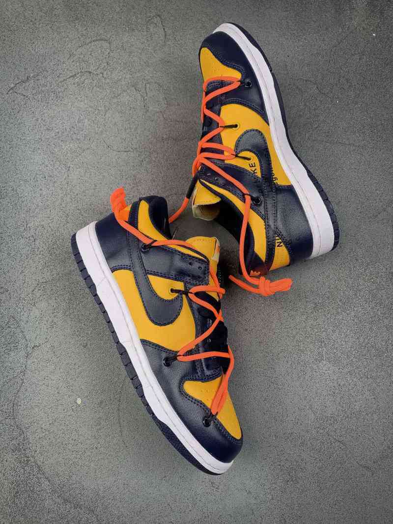 dunk low orange off white