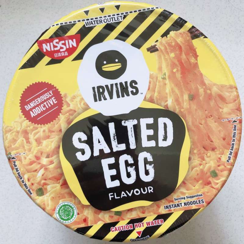 Jual Nissin x Irvins Instant Bowl Noodle Salted Egg di Seller ...