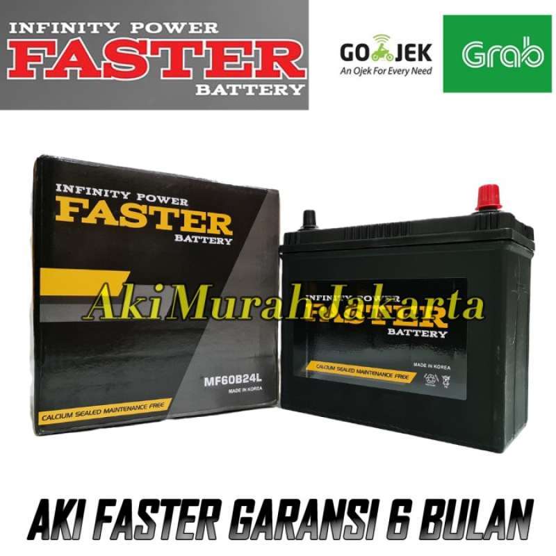 Jual Aki Mobil Suzuki Aerio NS60L FASTER BATTERY Aki Kering 12V / 48Ah