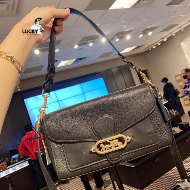 Jual Coach Jade Shoulder Bag Crossbody Black Leather ORIGINAL 100 di
