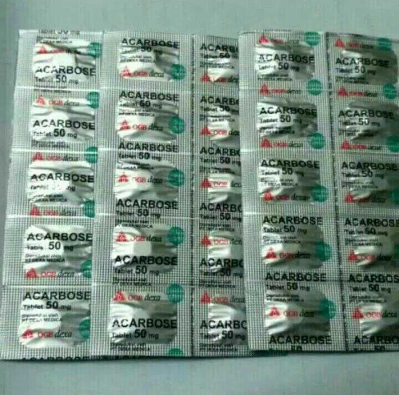 Jual Acarbose 50mg/strip Isi(10 Tablet)obat Resep Dokter Di Seller