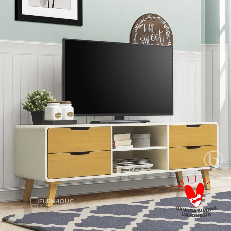 Promo iFURNHOLIC Helsinki TV 140 Meja TV Kayu Minimalis