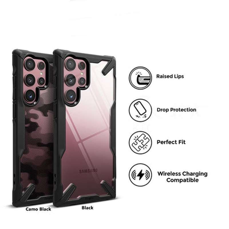 Promo Case Samsung Galaxy S22 Ultra / Plus Ringke Fusion X Anti Crack