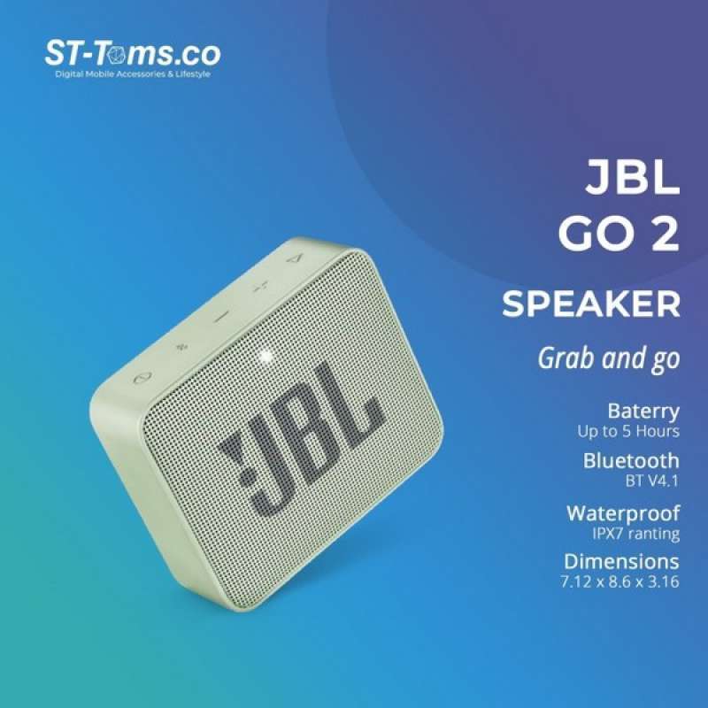 Promo Jbl Go 2 Portable Bluetooth Speaker - Mint di Seller Cuanthik