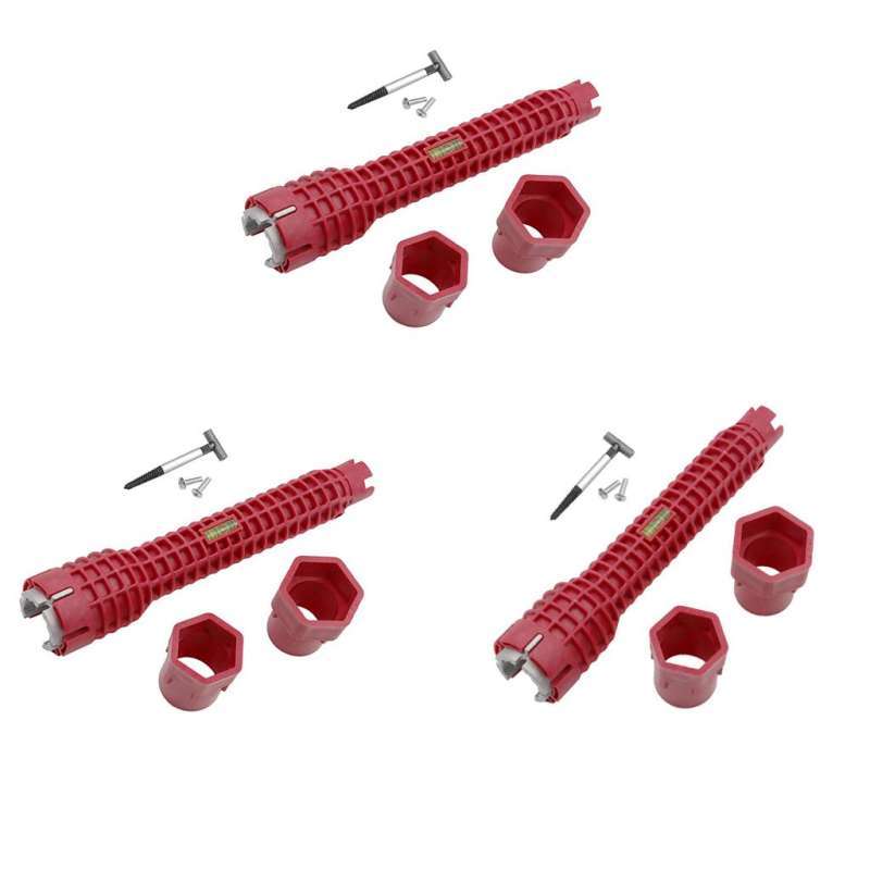 Promo 3 Set Multipurpose Plumbing Wrench Tools Sink Installer Wrench