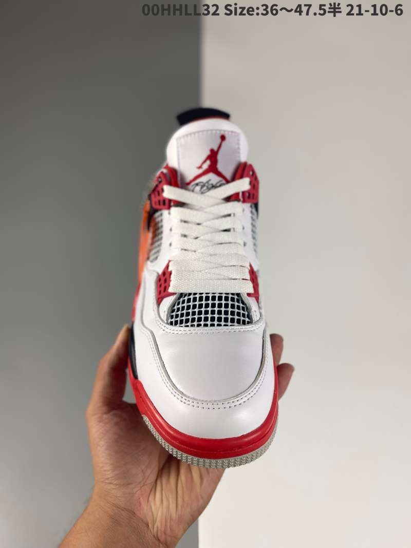 aj 4 white red
