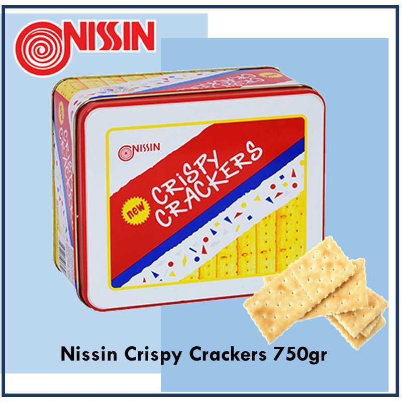 Jual Nissin Crispy Crackers Biskuit kaleng 750g 750 gram di Seller The