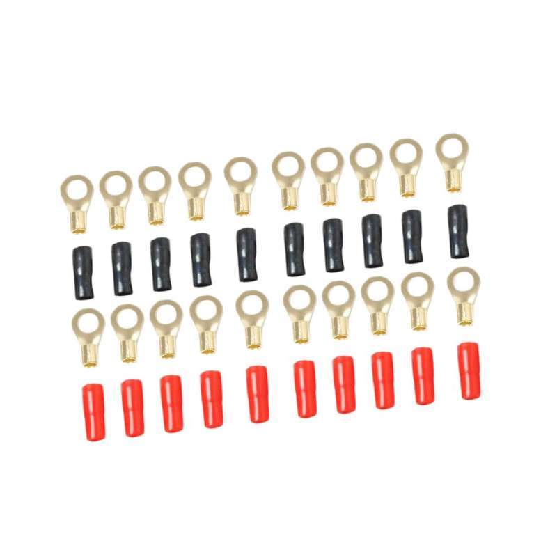 Promo 10 Pairs 8 AWG Power Ground Wire Connectors Assortment Crimp Ring