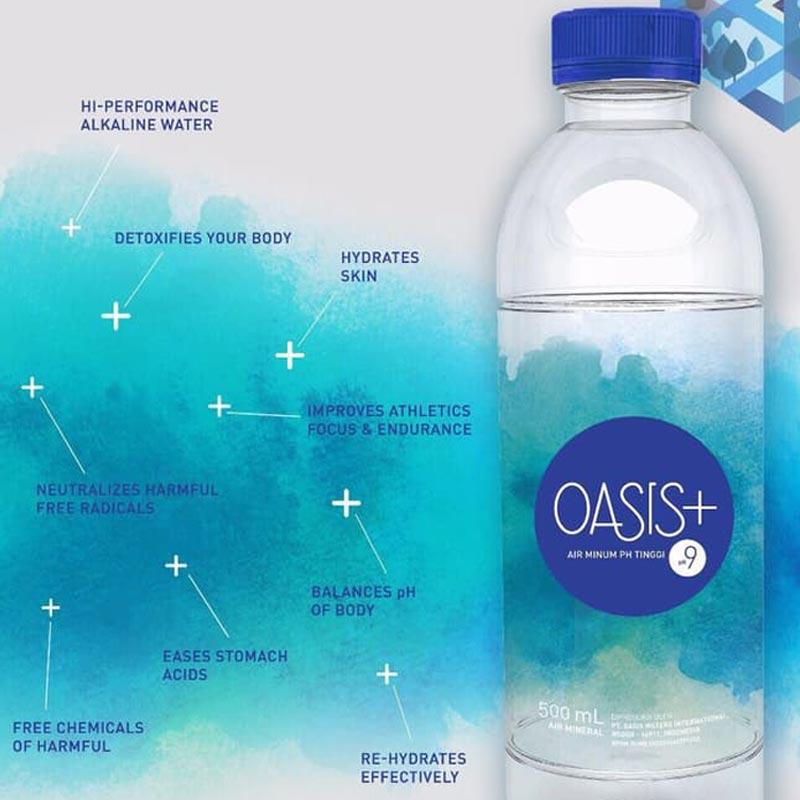 Jual Oasis Air Mineral [500 mL/ pH9] Online Februari 2021