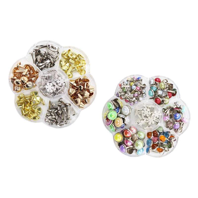 Promo Paper Fastener DIY Metal Split Pins Brads Craft For Card Making