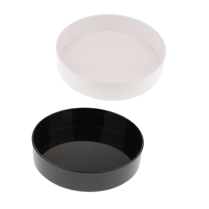 Promo Plastic Round Ikebana Vase Bonsai Flower Container Black and