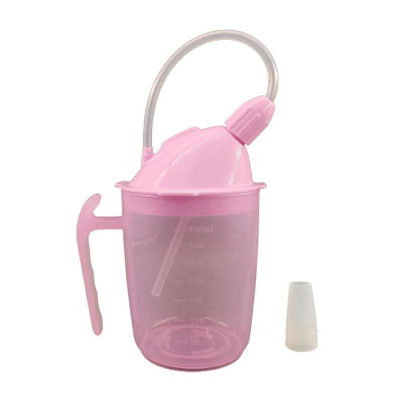 Jual Straw Cup 350ml with Lid and Straw, LeakProof Drinking Bottle