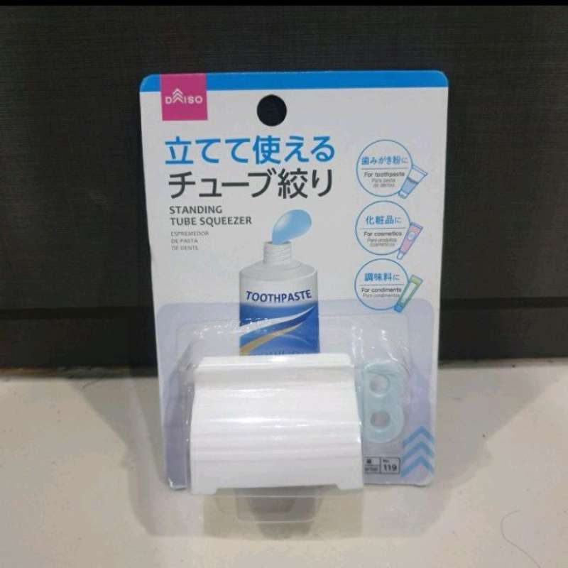 Jual Daiso Standing Tube Squeezer Toothpaste Tabung Pemeras Pasta Gigi